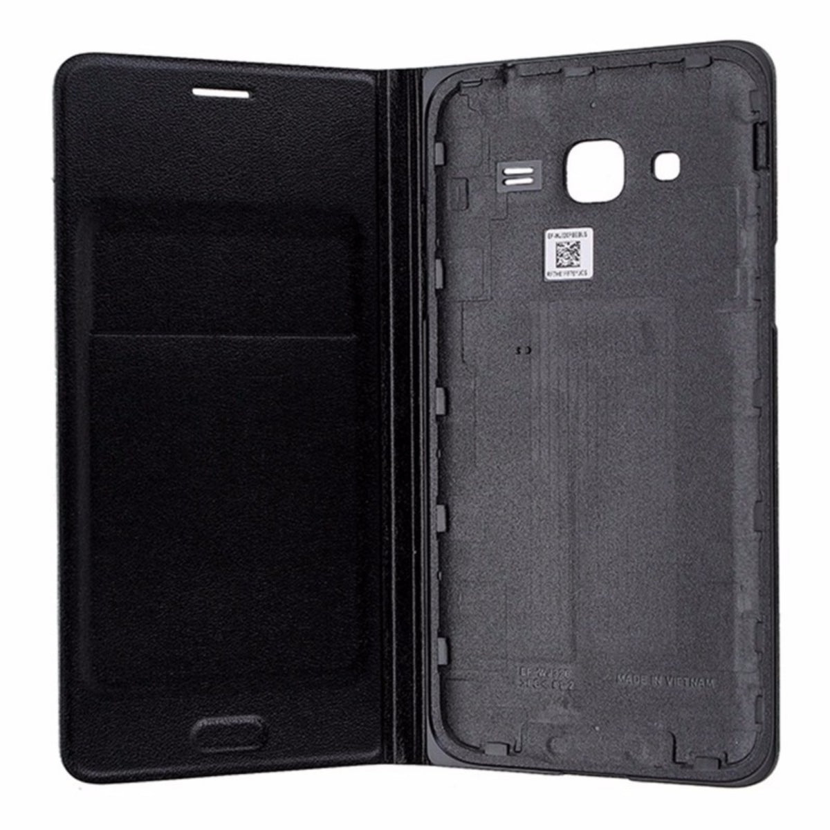 Samsung Wallet Flip Cover for Samsung Galaxy J3 (6) - Black Leather Cell Phone - Cases, Covers & Skins Samsung - Simple Cell Bulk Wholesale Pricing - USA Seller