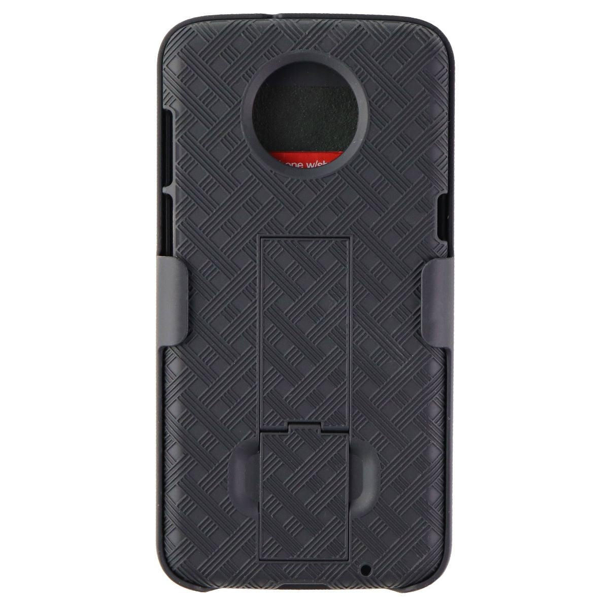 Verizon Hardshell Case and Holster Combo for Motorola Moto Z3 - Black Cell Phone - Cases, Covers & Skins Verizon - Simple Cell Bulk Wholesale Pricing - USA Seller