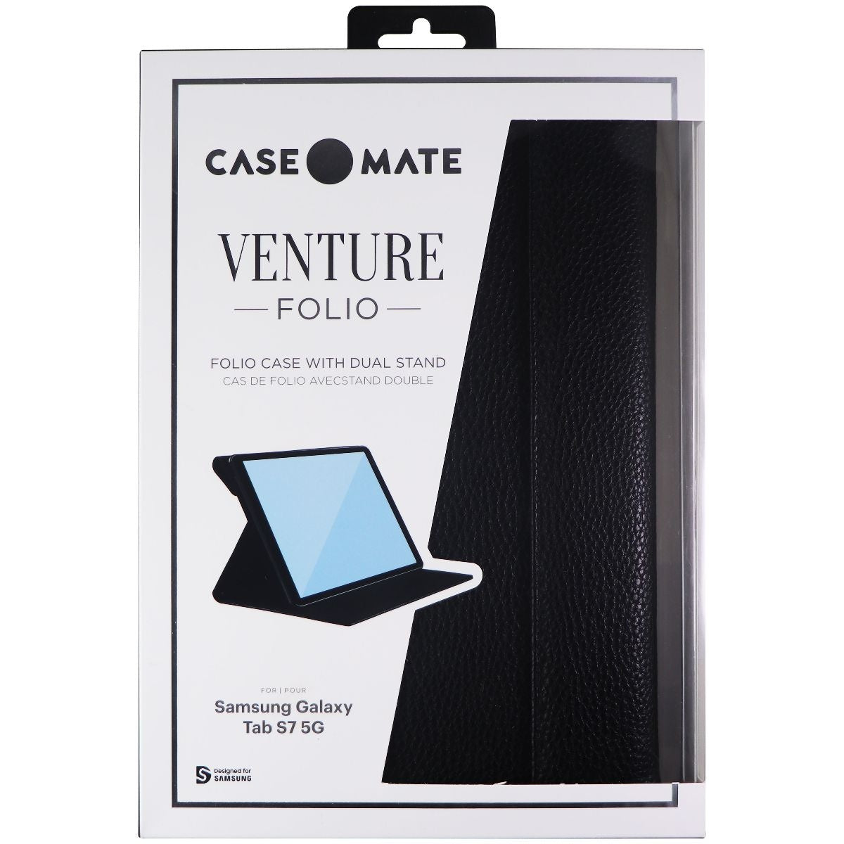 Case-Mate Venture Folio Case with Stand for Samsung Galaxy Tab S7 5G - Black iPad/Tablet Accessories - Cases, Covers, Keyboard Folios Case-Mate - Simple Cell Bulk Wholesale Pricing - USA Seller