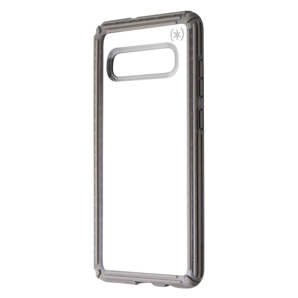 Speck Presidio V-Grip Series Case for Samsung Galaxy S10+ (Plus) - Clear / Gray Cell Phone - Cases, Covers & Skins Speck - Simple Cell Bulk Wholesale Pricing - USA Seller