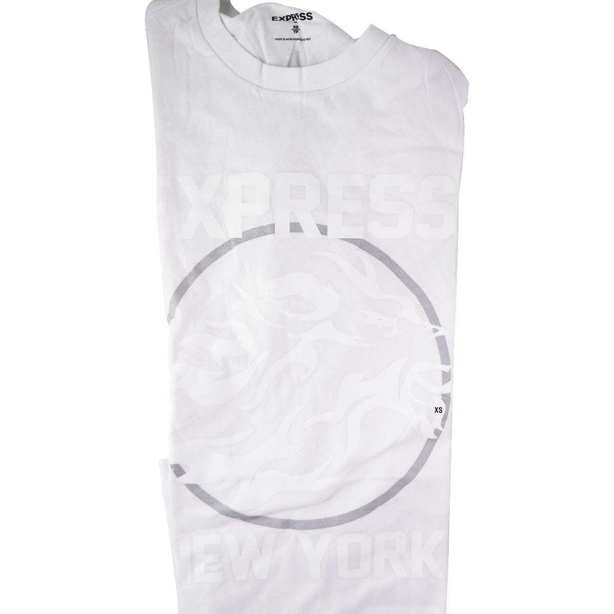 Express New York T-Shirt - XS Extra Small - White / Lion Other Sporting Goods Express - Simple Cell Bulk Wholesale Pricing - USA Seller