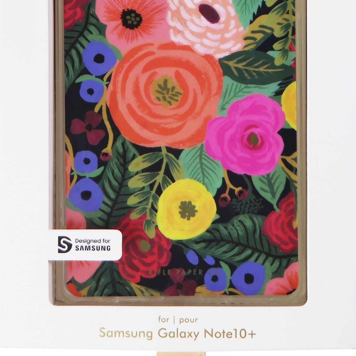 Rifle Paper Co. Hybrid Case for Samsung Galaxy (Note10+) - Floral/Juliet Rose Cell Phone - Cases, Covers & Skins Case-Mate - Simple Cell Bulk Wholesale Pricing - USA Seller