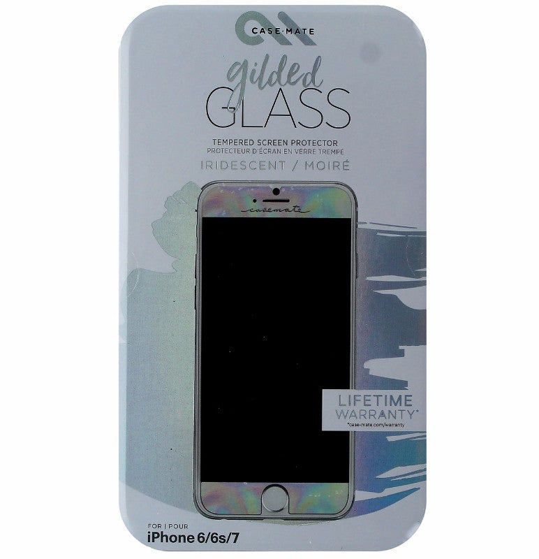 Case-Mate Gilded Tempered Glass Screen Protector for iPhone 7 6s 6 - Iridescent Cell Phone - Screen Protectors Case-Mate - Simple Cell Bulk Wholesale Pricing - USA Seller