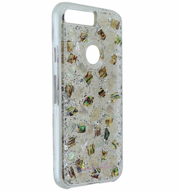 Case-Mate Karat Pearl Slim Case for Google Pixel (1st Gen) - Clear/Silver Flake Cell Phone - Chargers & Cradles Case-Mate - Simple Cell Bulk Wholesale Pricing - USA Seller