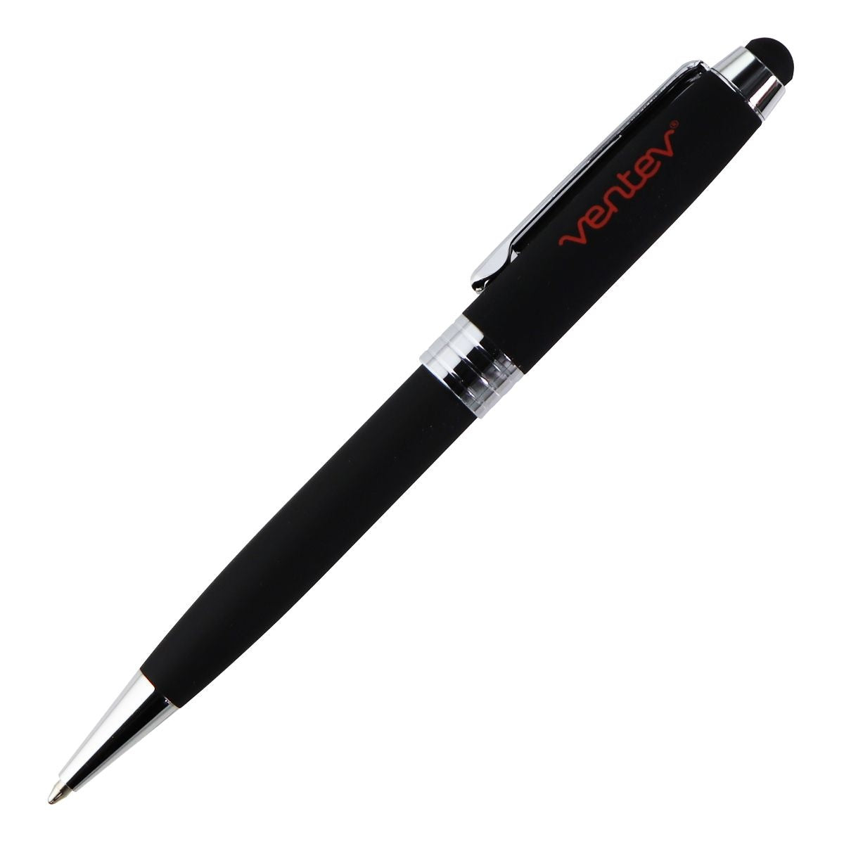 Ventev Stylus Pro Pen + Stylus for Touch Screen Devices - Matte Black/Silver Cell Phone - Styluses Ventev - Simple Cell Bulk Wholesale Pricing - USA Seller