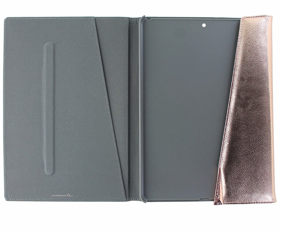 Case-Mate Faux Leather Folio Case for iPad Pro 10.5 (2017) - Pink Rose Gold iPad/Tablet Accessories - Cases, Covers, Keyboard Folios Case-Mate - Simple Cell Bulk Wholesale Pricing - USA Seller