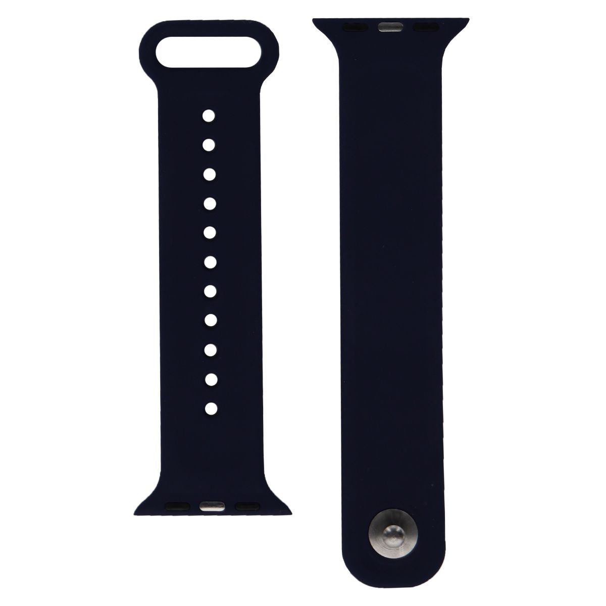Premium Adjustable Silicone Watch Band for the 38mm Apple Watch - Dark Blue Smart Watch Accessories - Watch Bands Unbranded - Simple Cell Bulk Wholesale Pricing - USA Seller