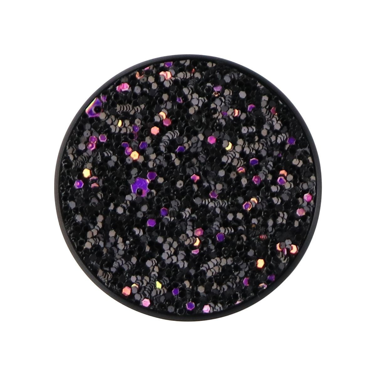 PopSockets Collapsible Grip & Stand for Phones and Tablets - Sparkle Black Cell Phone - Mounts & Holders PopSockets - Simple Cell Bulk Wholesale Pricing - USA Seller