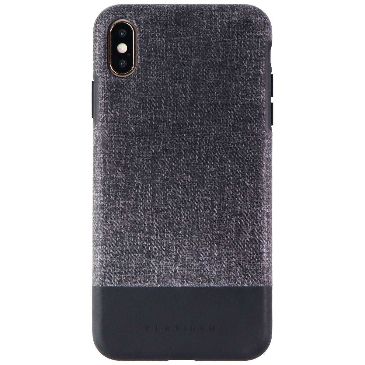 Platinum Crosshatch Case for Apple iPhone Xs Max Smartphones - Gray/Black Cell Phone - Cases, Covers & Skins Platinum - Simple Cell Bulk Wholesale Pricing - USA Seller