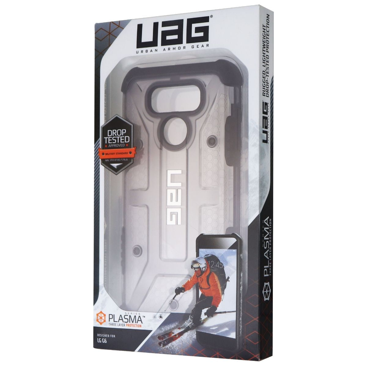 Urban Armour Gear Plasma Series Case for LG G6 Smartphones - Ash / Black Cell Phone - Cases, Covers & Skins Urban Armor Gear - Simple Cell Bulk Wholesale Pricing - USA Seller