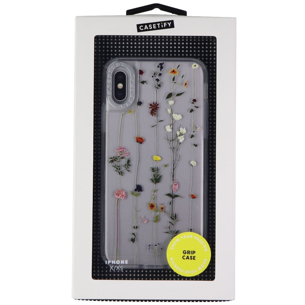 Casetify Floral Grip Case for Apple iPhone XS / iPhone X - Clear/Patterned Cell Phone - Cases, Covers & Skins Casetify - Simple Cell Bulk Wholesale Pricing - USA Seller