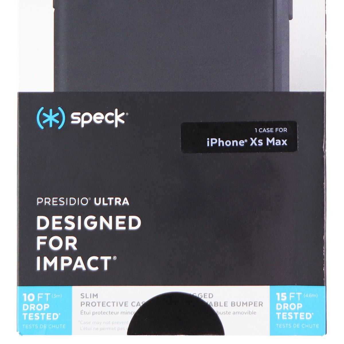 Speck Presidio Ultra Series Case and Holster for Apple iPhone Xs Max - Black Cell Phone - Cases, Covers & Skins Speck - Simple Cell Bulk Wholesale Pricing - USA Seller
