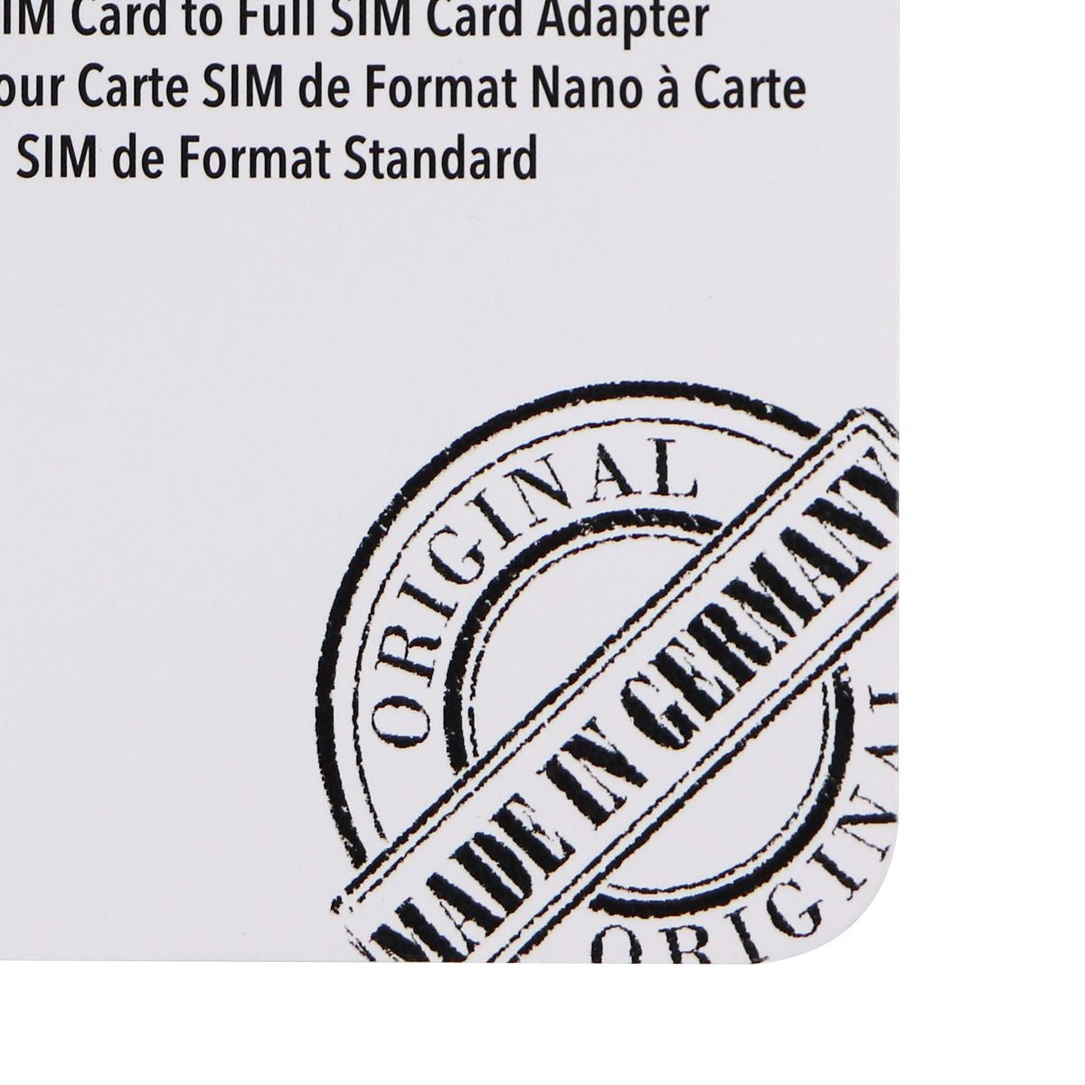Sadapter Nano SIM to Full SIM Card Adapter (SADAPTER4FFTO2FFBLK) - Gray Cell Phone - Replacement Parts & Tools Sadapter - Simple Cell Bulk Wholesale Pricing - USA Seller