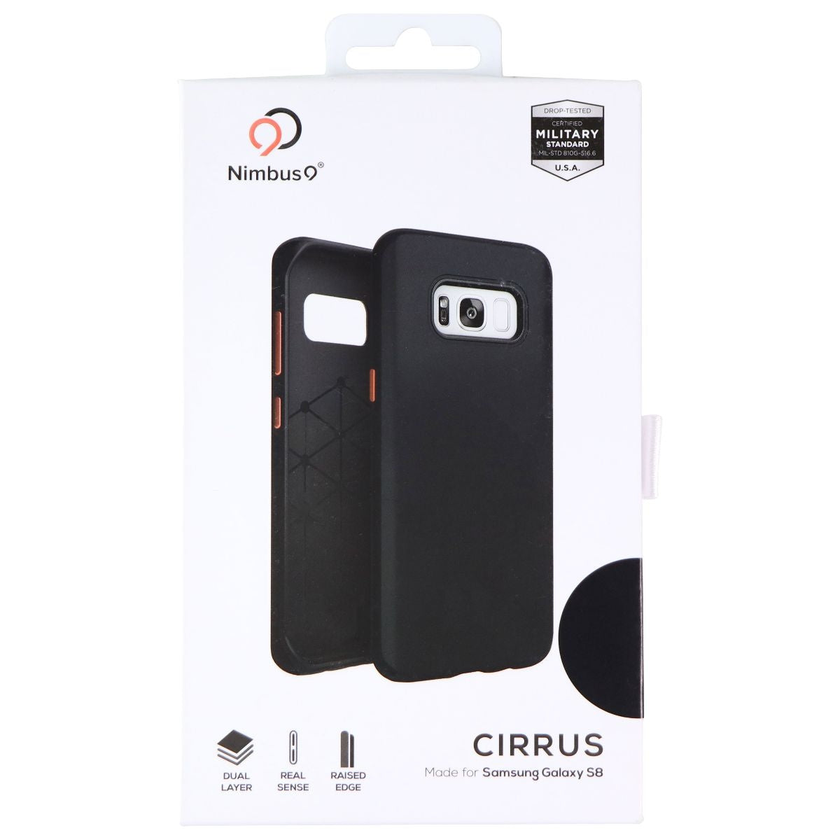 Nimbus9 Cirrus Case for Samsung Galaxy S8 - Black Cell Phone - Cases, Covers & Skins Nimbus9 - Simple Cell Bulk Wholesale Pricing - USA Seller