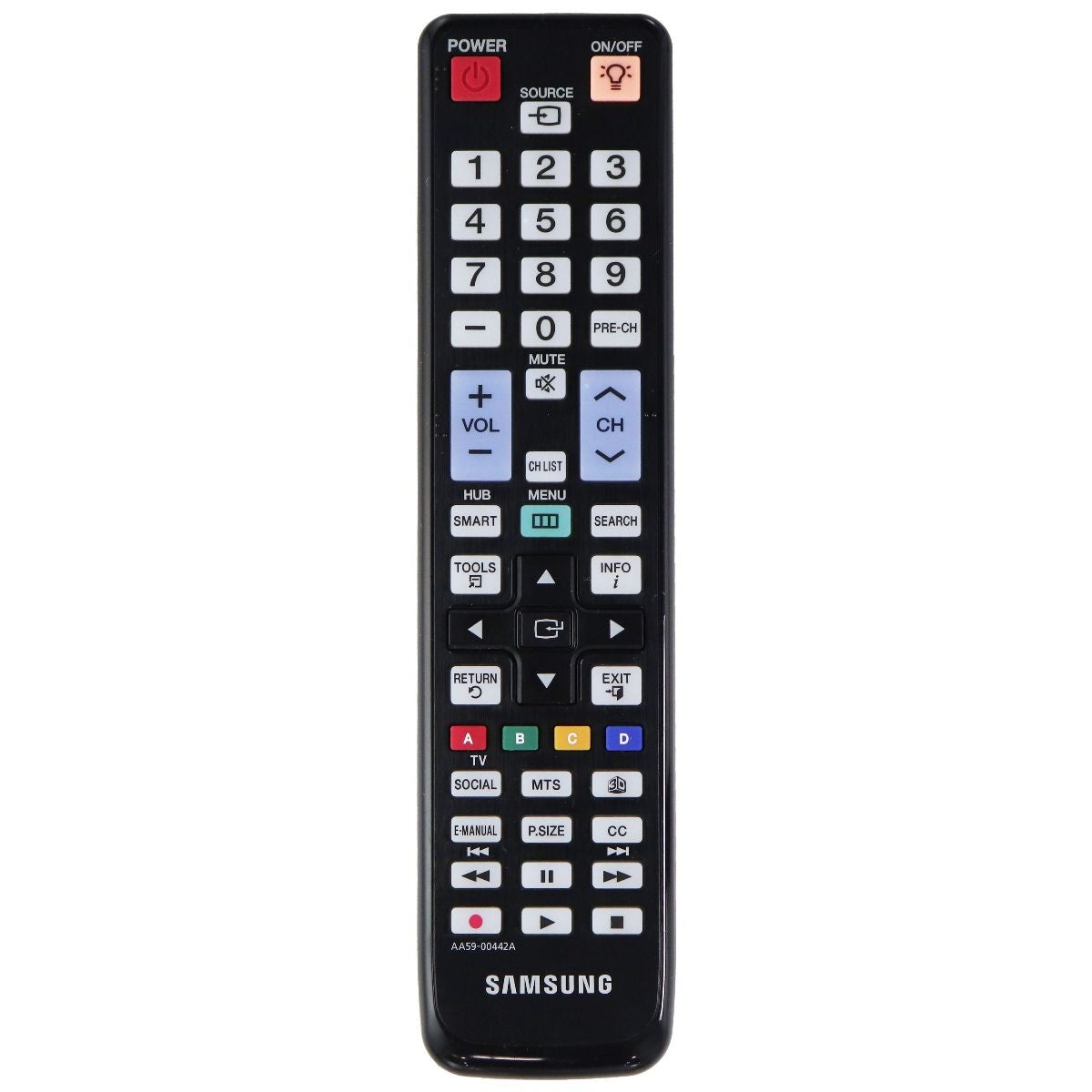 Samsung Remote Control (AA59-00442A) for Select Samsung TVs - Black TV, Video & Audio Accessories - Remote Controls Samsung - Simple Cell Bulk Wholesale Pricing - USA Seller