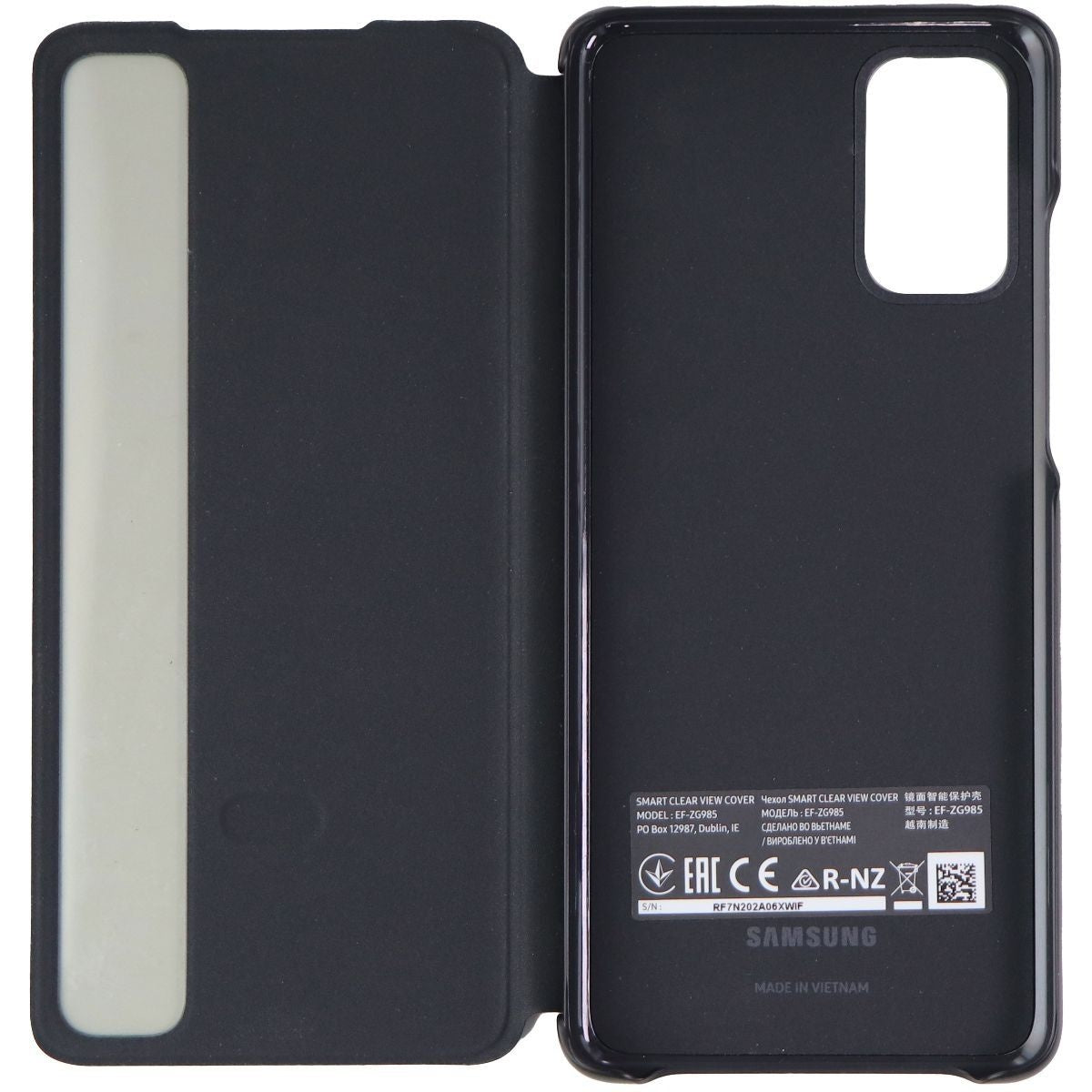 Samsung S-View Flip Cover Case for Samsung Galaxy S20+ 5G Smartphones - Black Cell Phone - Cases, Covers & Skins Samsung - Simple Cell Bulk Wholesale Pricing - USA Seller