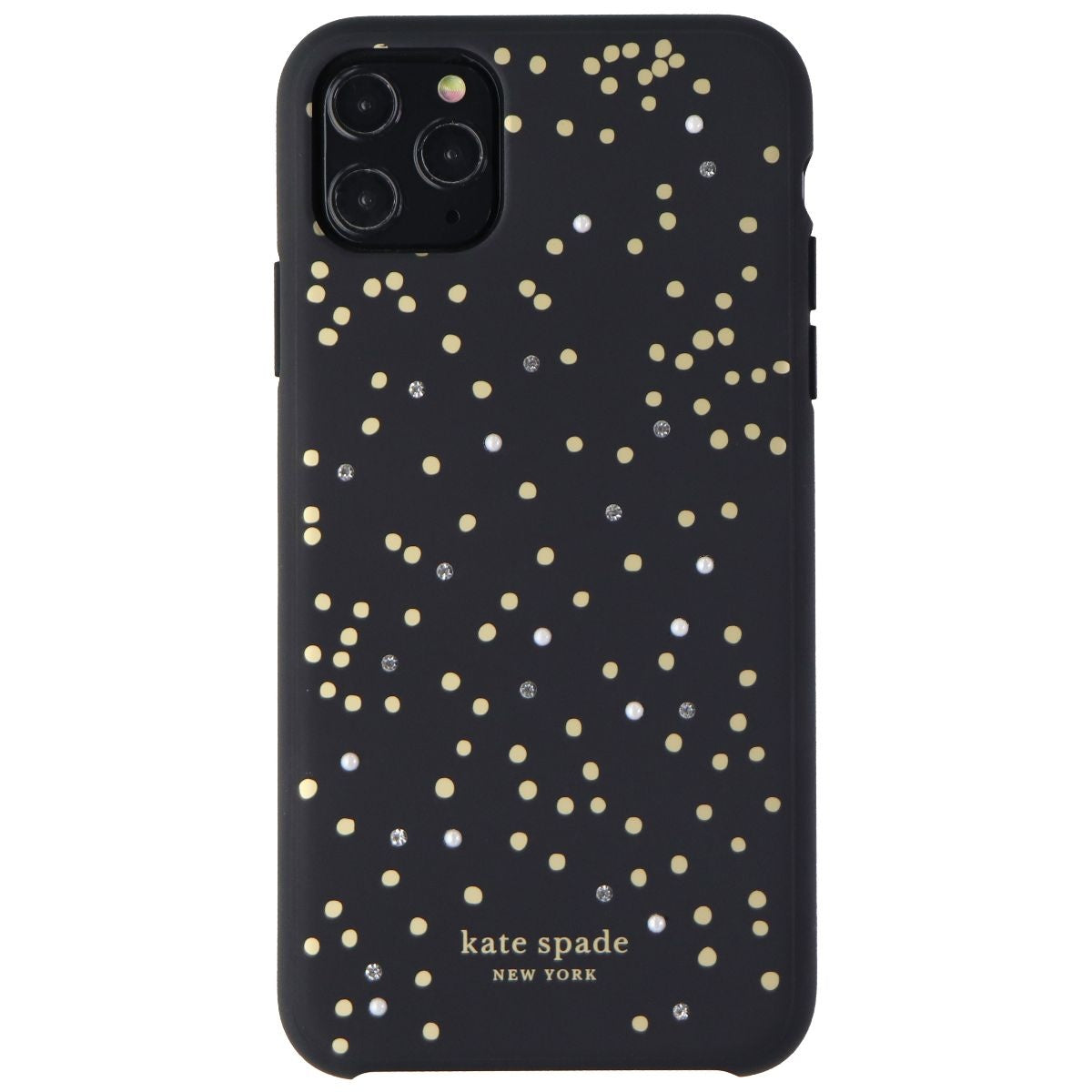 Kate Spade Soft Touch Case for iPhone 11 Pro Max (6.5-inch) Black Disco Dot Cell Phone - Cases, Covers & Skins Kate Spade - Simple Cell Bulk Wholesale Pricing - USA Seller