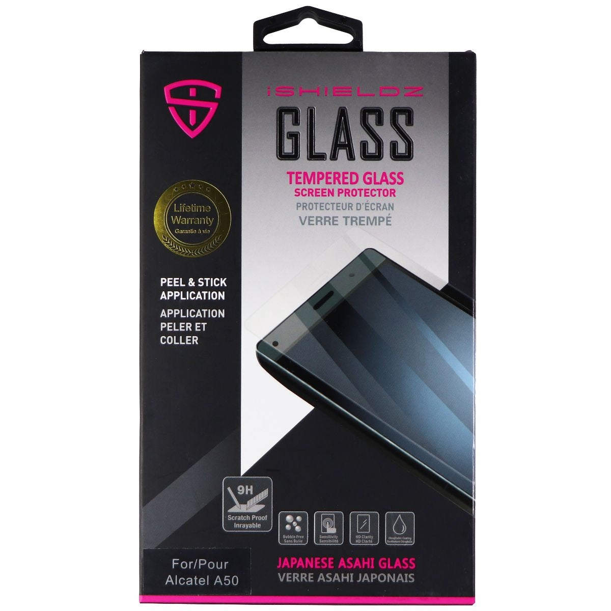 iShieldz Tempered Glass Screen Protector for Alcatel A50 - Clear Cell Phone - Screen Protectors iShieldz - Simple Cell Bulk Wholesale Pricing - USA Seller