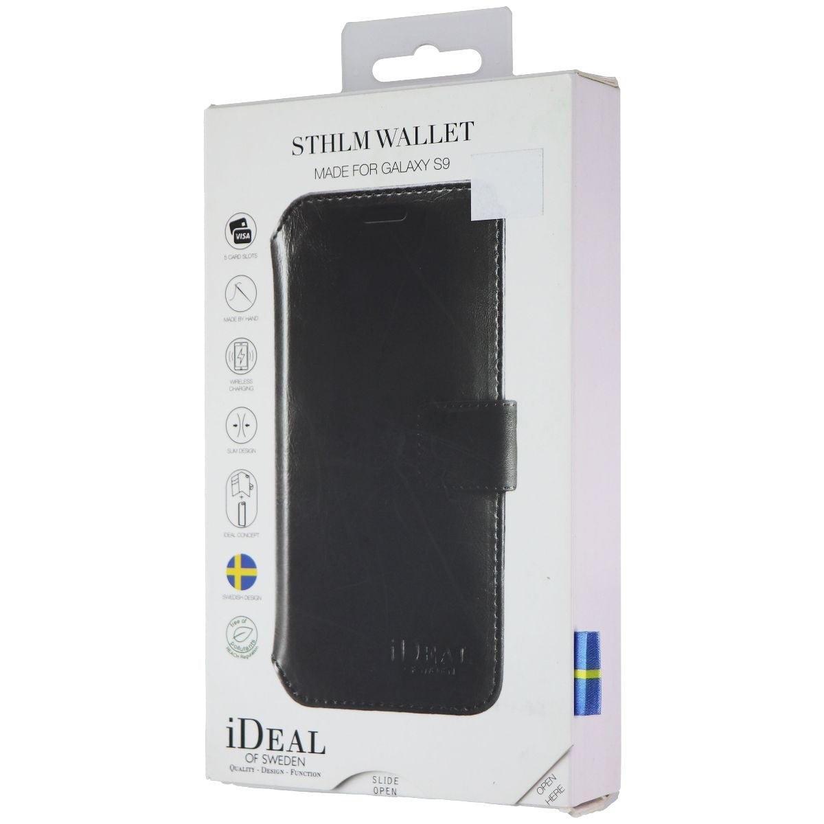 iDeal of Sweden STHLM Wallet Case for Samsung Galaxy S9 - Black Cell Phone - Cases, Covers & Skins iDeal of Sweden - Simple Cell Bulk Wholesale Pricing - USA Seller