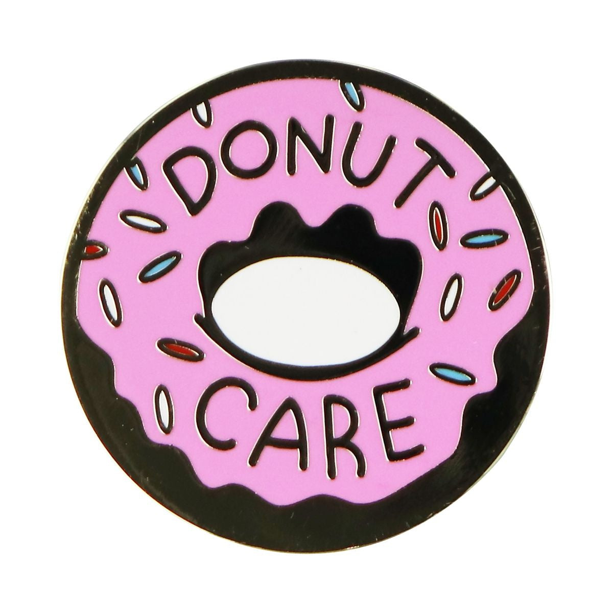 PopSocket PopGrip Collection Grip and Stand for Phone - Donut Care - Enamel/Pink Cell Phone - Mounts & Holders PopSockets - Simple Cell Bulk Wholesale Pricing - USA Seller