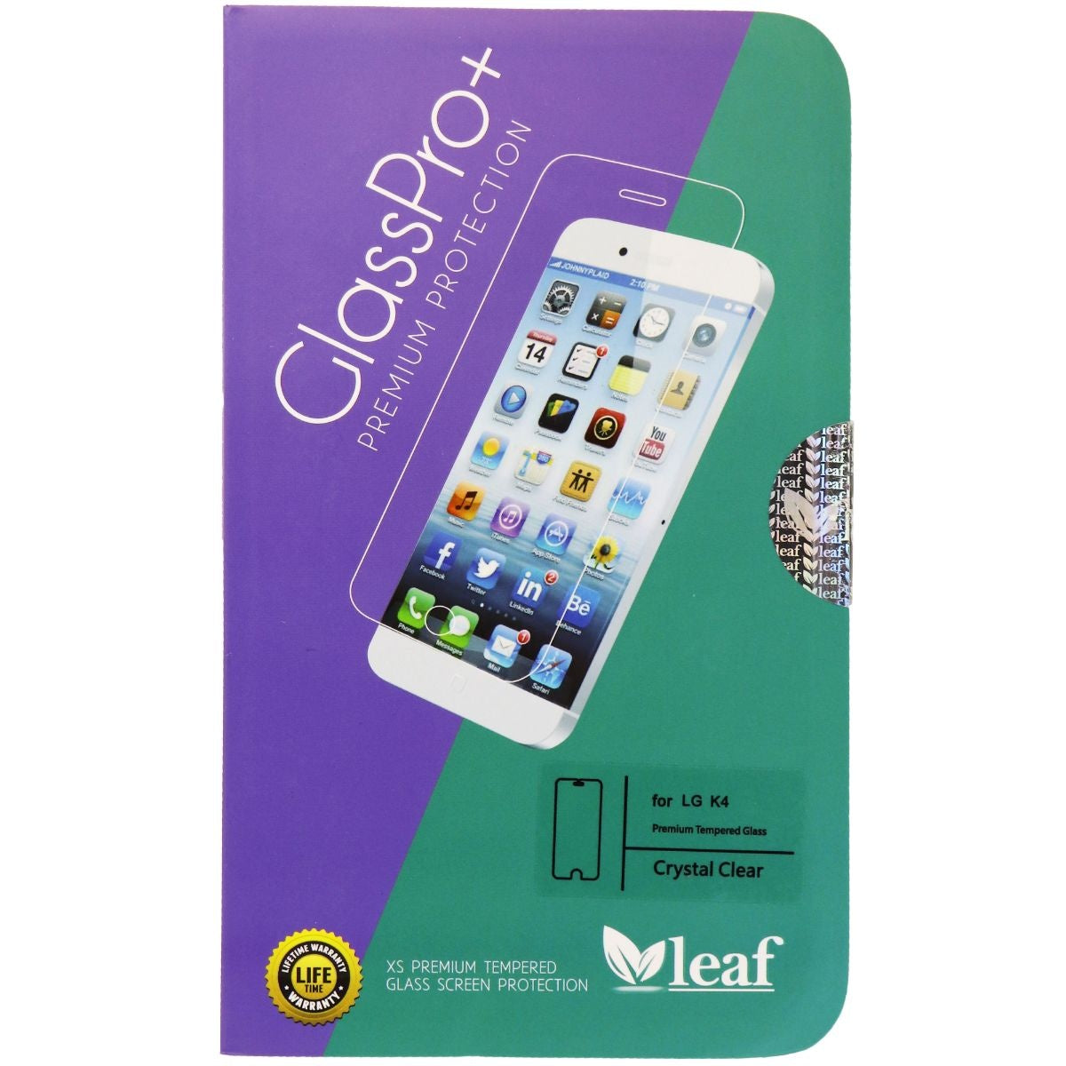 Leaf GlassPro+ Series Glass Screen Protector for LG K4 Smartphone Cell Phone - Screen Protectors Leaf - Simple Cell Bulk Wholesale Pricing - USA Seller