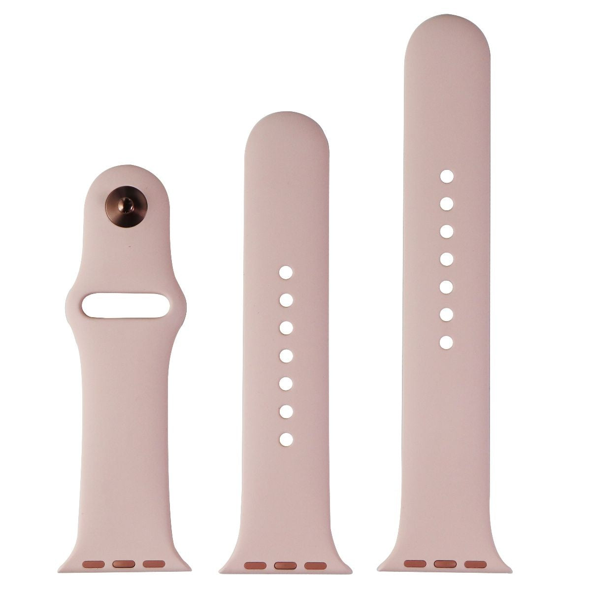 Apple (40mm) Sport Band for Apple Watch (40 & 38mm) - Pink Sand / Rose Gold Pin Smart Watch Accessories - Watch Bands Apple - Simple Cell Bulk Wholesale Pricing - USA Seller