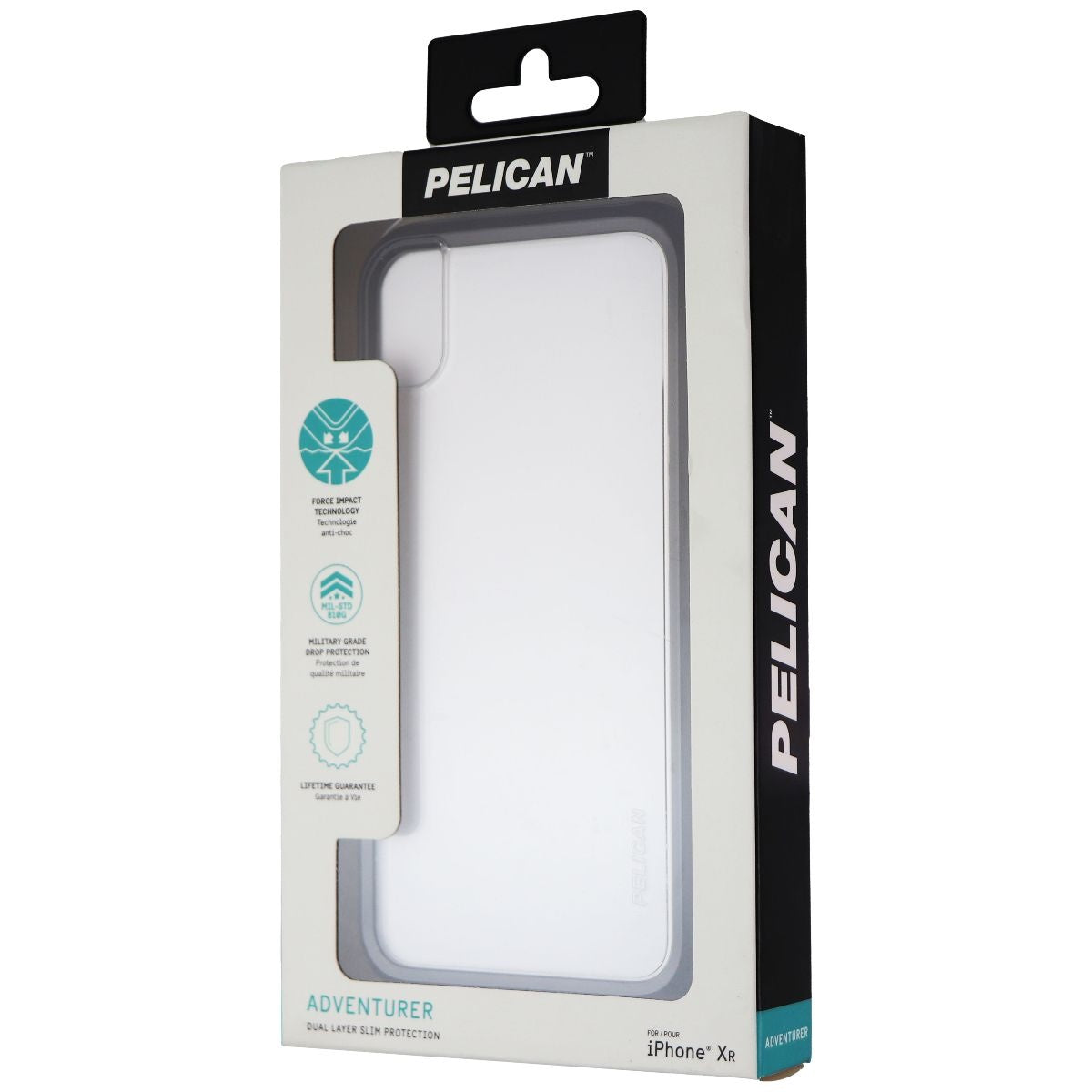 Pelican Adventurer Series Hard Case for Apple iPhone XR - Clear/Black Cell Phone - Cases, Covers & Skins Pelican - Simple Cell Bulk Wholesale Pricing - USA Seller