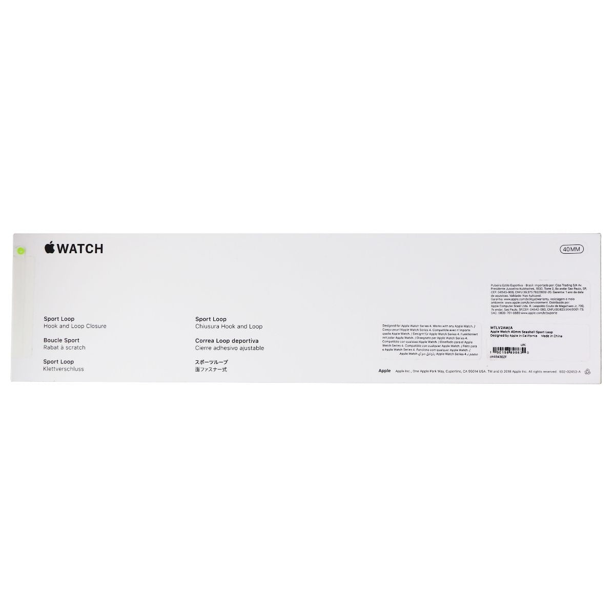 Apple Replacement Sport Loop Band for the Apple Watch 40mm - Seashell MTLV2AM/A Smart Watch Accessories - Watch Bands Apple - Simple Cell Bulk Wholesale Pricing - USA Seller