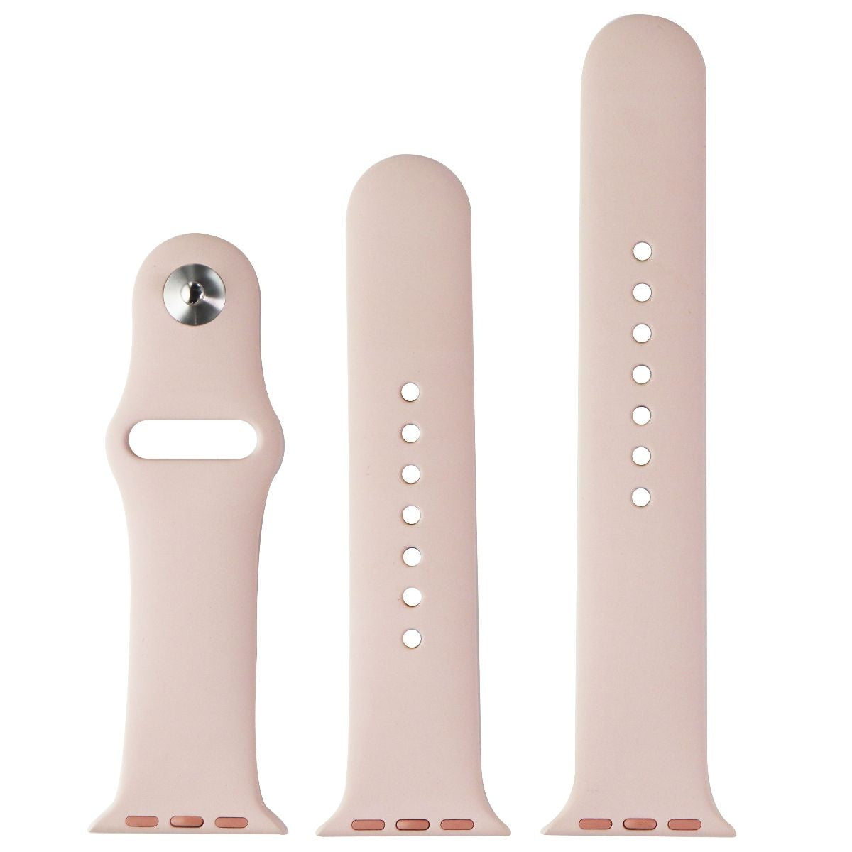 Apple Watch Sport Band (38mm) (For 38 & 40mm Apple Watches) - Pink Sand/Silver Smart Watch Accessories - Watch Bands Apple - Simple Cell Bulk Wholesale Pricing - USA Seller