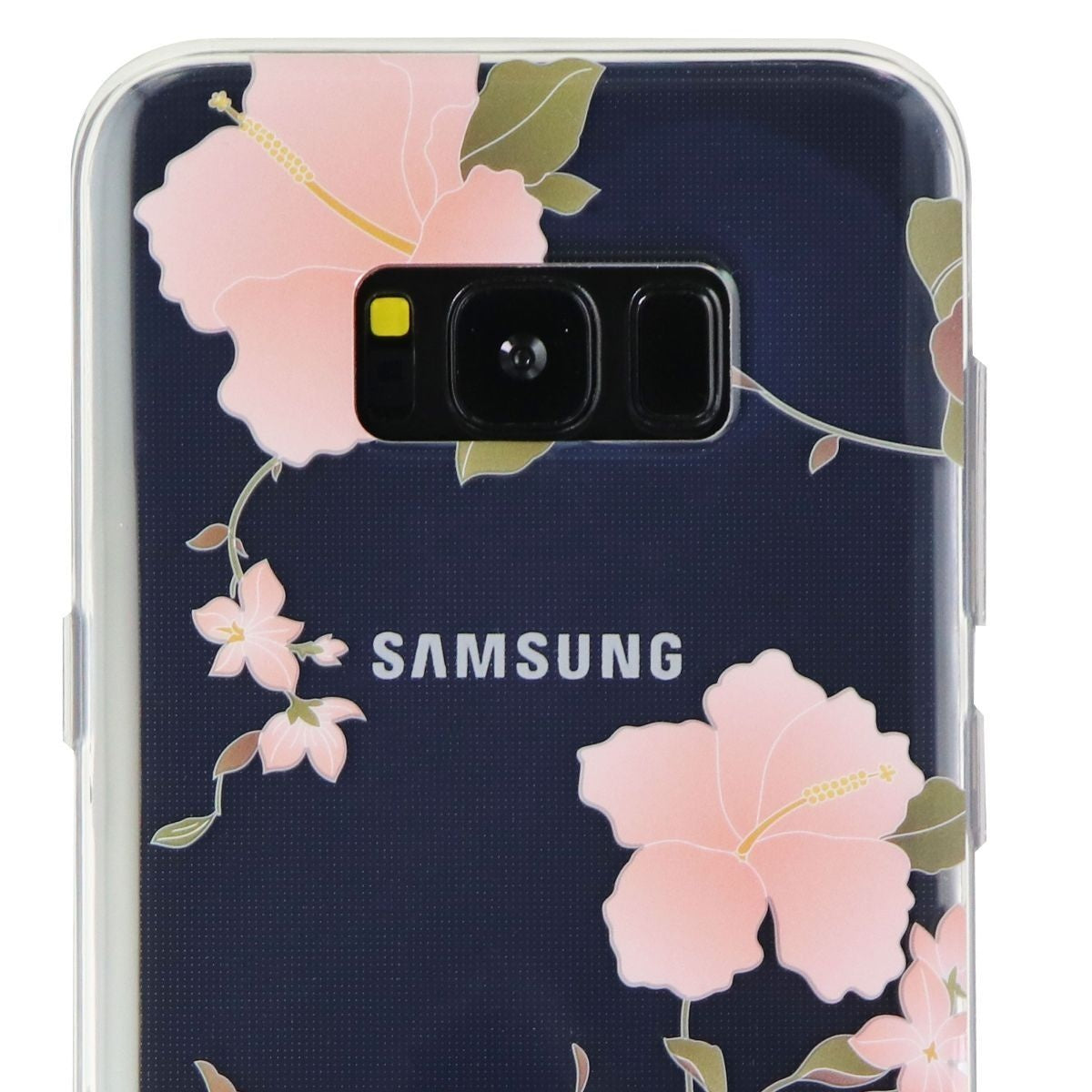 Flavr Translucent Protective Case for Samsung Galaxy (S8+) - Clear/Hibiscus Cell Phone - Cases, Covers & Skins Flavr - Simple Cell Bulk Wholesale Pricing - USA Seller