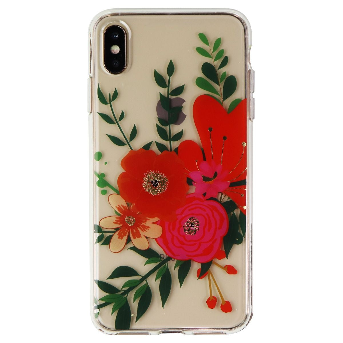 Platinum Hardshell Case for Apple iPhone XS Max Smartphone - Clear Flora Cell Phone - Cases, Covers & Skins Platinum - Simple Cell Bulk Wholesale Pricing - USA Seller