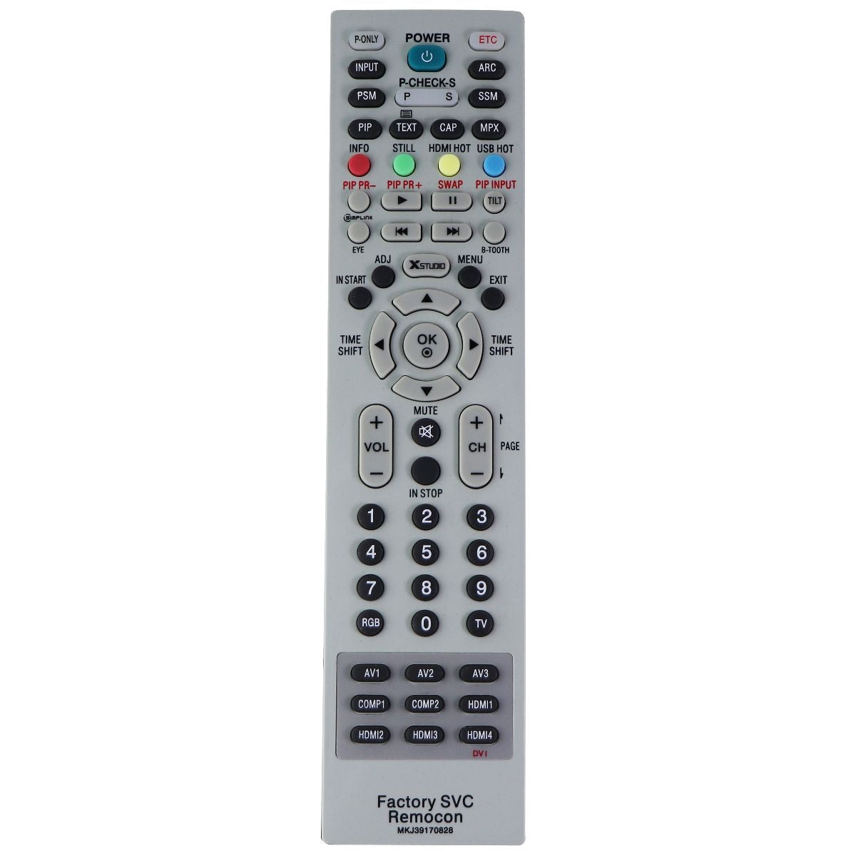 Factory SVC Remocon Remote Control - Gray/Black (MKJ39170828) TV, Video & Audio Accessories - Remote Controls Factory SVC Remocon - Simple Cell Bulk Wholesale Pricing - USA Seller