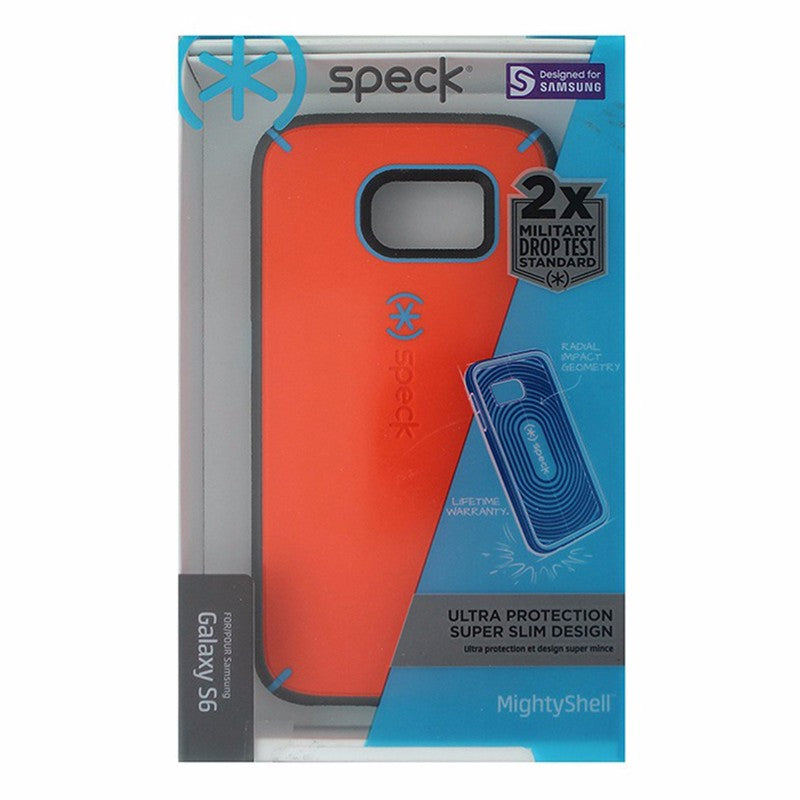 Speck MightyShell Case for Samsung Galaxy S6 - Orange & Gray Cell Phone - Cases, Covers & Skins Speck - Simple Cell Bulk Wholesale Pricing - USA Seller