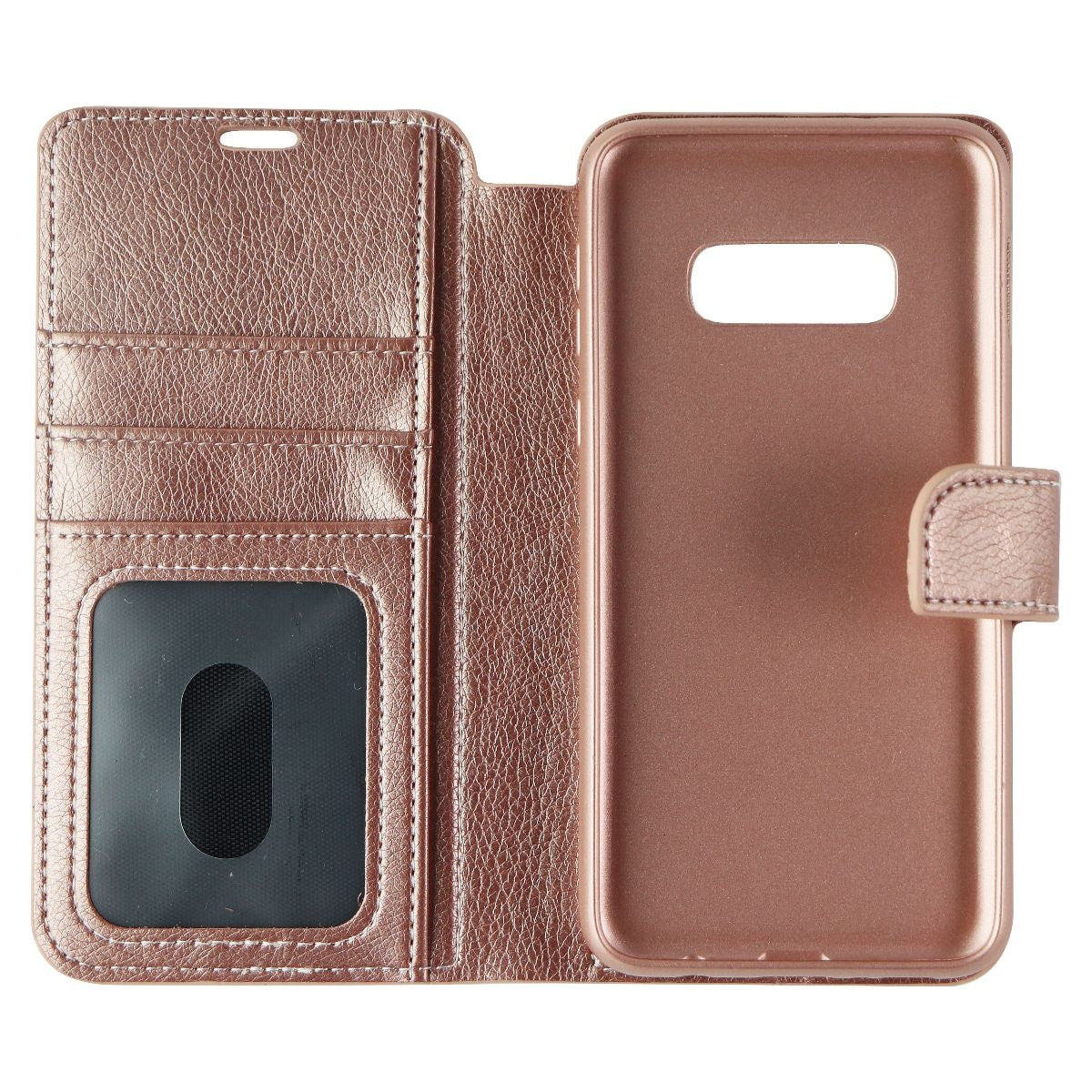 Base Wallet Folio Series Case for Samsung Galaxy S10e - Rose Gold Cell Phone - Cases, Covers & Skins Base - Simple Cell Bulk Wholesale Pricing - USA Seller