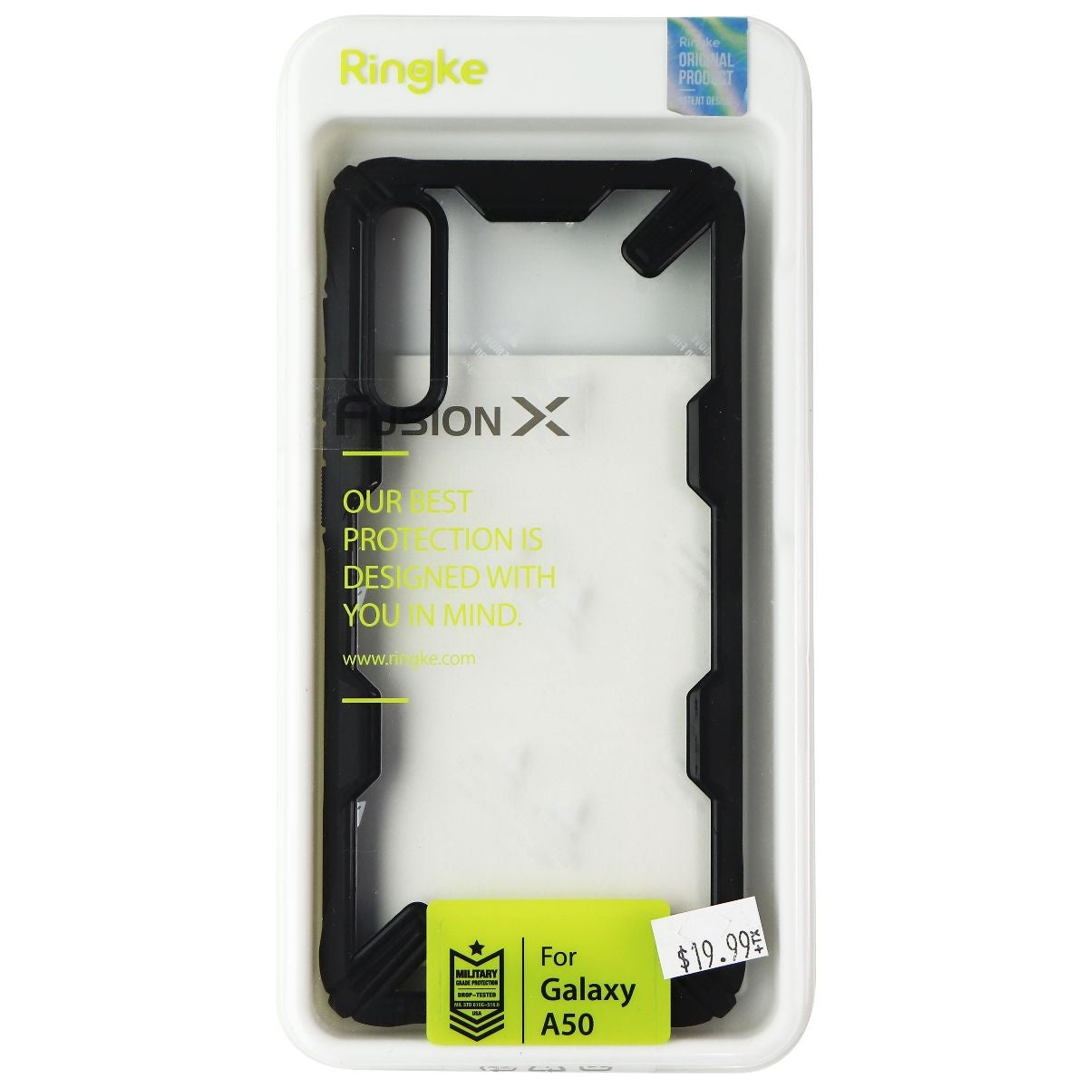Ringke Fusion X Series Case for Samsung Galaxy A50 - Black/Clear Cell Phone - Cases, Covers & Skins Ringke - Simple Cell Bulk Wholesale Pricing - USA Seller