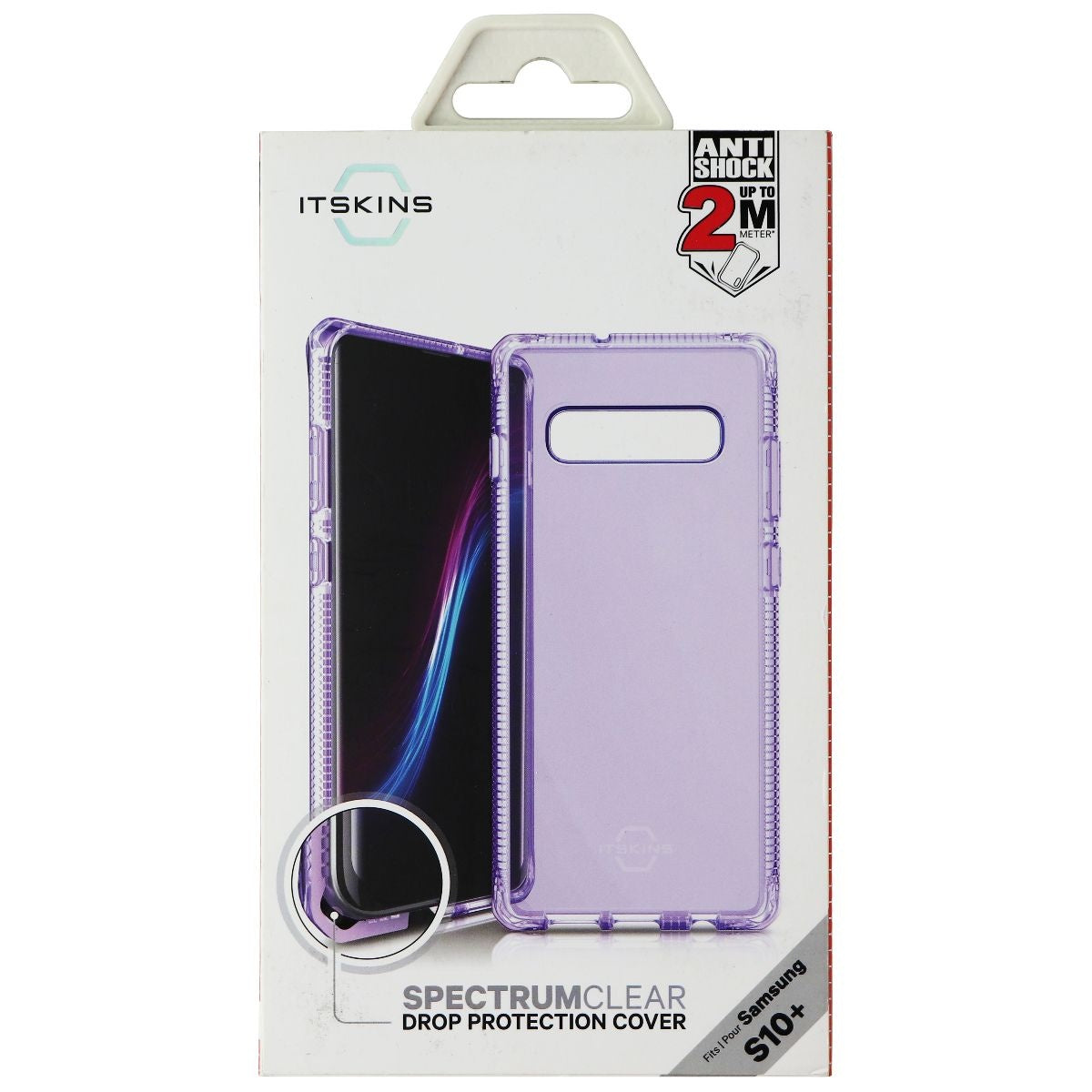 Itskins Spectrum Clear Series Case for Samsung Galaxy (S10+) - Clear Purple Cell Phone - Cases, Covers & Skins ITSKINS - Simple Cell Bulk Wholesale Pricing - USA Seller