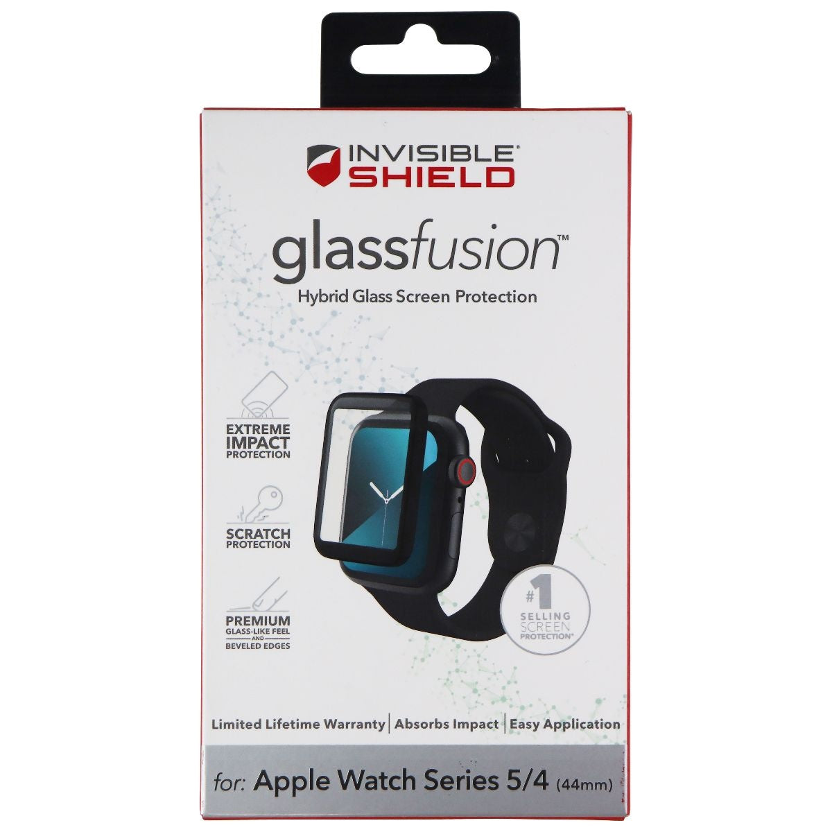 ZAGG InvisibleShield (Glass Fusion) Glass for Apple Watch Series 5/4 (44mm) Cell Phone - Screen Protectors Zagg - Simple Cell Bulk Wholesale Pricing - USA Seller
