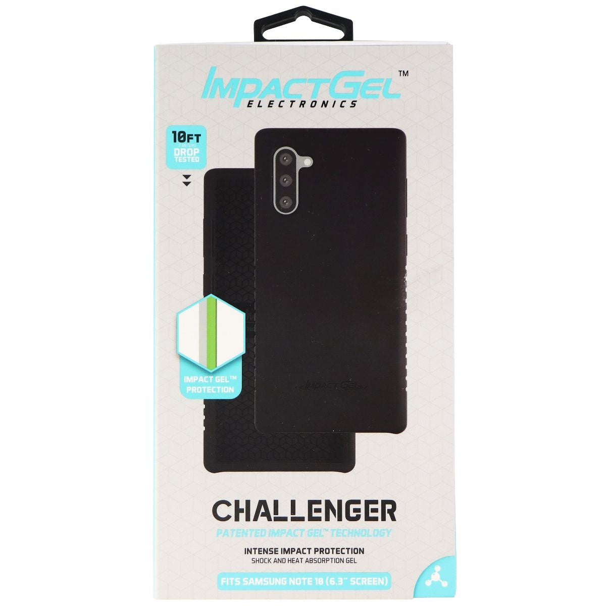 Impact Gel Challenger Series Case for Samsung Galaxy Note10 - Black Cell Phone - Cases, Covers & Skins Impact Gel - Simple Cell Bulk Wholesale Pricing - USA Seller