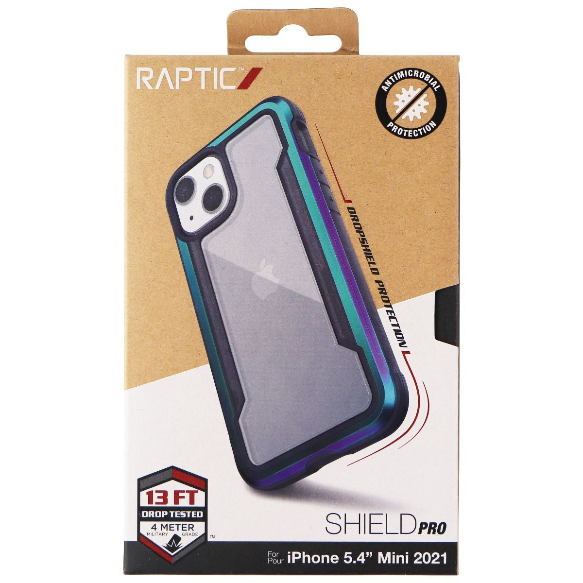Raptic Shield Pro Case for Apple iPhone 13 mini - Iridescent / Clear Cell Phone - Cases, Covers & Skins Raptic - Simple Cell Bulk Wholesale Pricing - USA Seller