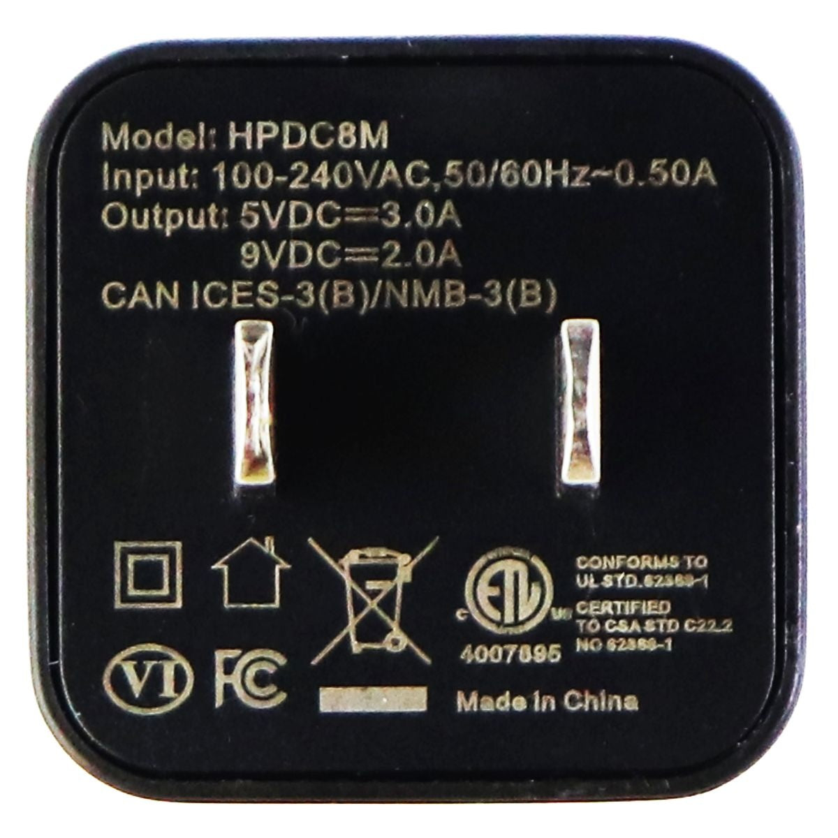 Scoshe HPDC8M PowerVolt Mini Cube USB-C Fast Charger - Black Cell Phone - Chargers & Cradles Scosche - Simple Cell Bulk Wholesale Pricing - USA Seller