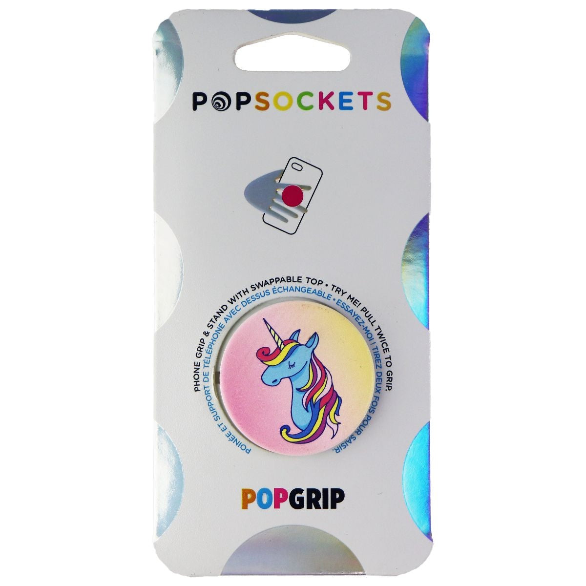 PopSockets: PopGrip with Swappable Top for Phones and Tablets - Mane Attraction Cell Phone - Mounts & Holders PopSockets - Simple Cell Bulk Wholesale Pricing - USA Seller