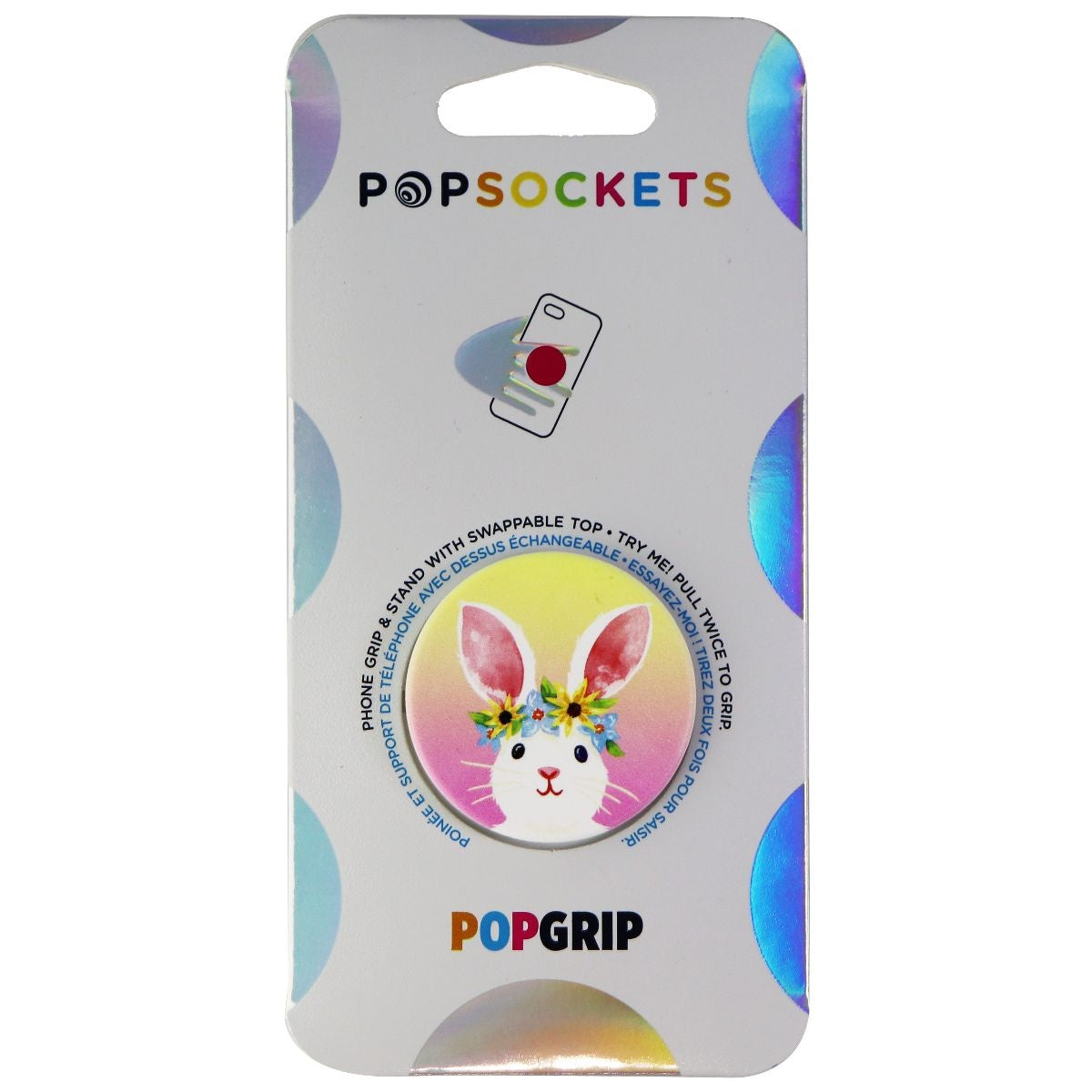 PopSockets PopGrip Expanding Stand and Grip with Swappable Top - BunnyRoo Cell Phone - Mounts & Holders PopSockets - Simple Cell Bulk Wholesale Pricing - USA Seller