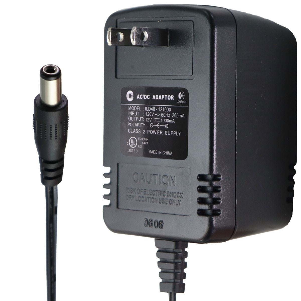 Logitech (12V/1000mA) AC/DC Adapter Wall Charger Plug - Black (ILD48-121000) Multipurpose Batteries & Power - Multipurpose AC to DC Adapters Logitech - Simple Cell Bulk Wholesale Pricing - USA Seller