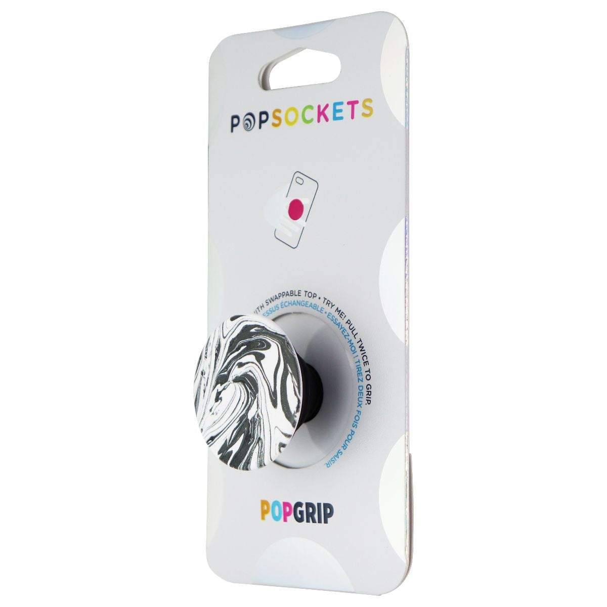 PopSockets PopGrip Phone Grip & Stand with Swappable Top - Mod Marble Cell Phone - Mounts & Holders PopSockets - Simple Cell Bulk Wholesale Pricing - USA Seller