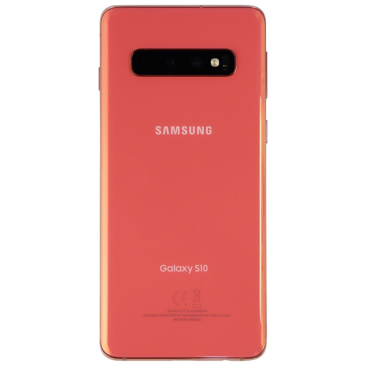 Samsung Galaxy S10 (6.1-in) Smartphone SM-G973U GSM + CDMA - 512GB/Flamingo Pink Cell Phones & Smartphones Samsung - Simple Cell Bulk Wholesale Pricing - USA Seller