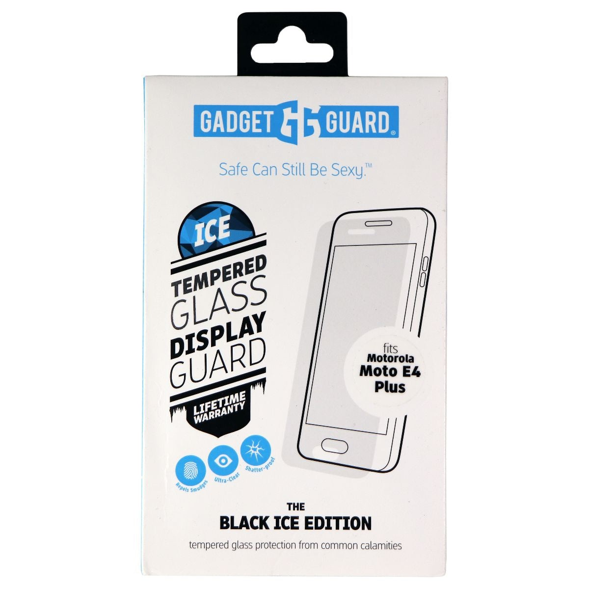 Gadget Guard (Black Ice) Tempered Glass for Motorola Moto E4 Plus - Clear Cell Phone - Cases, Covers & Skins Gadget Guard - Simple Cell Bulk Wholesale Pricing - USA Seller