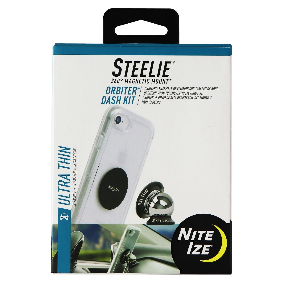 Nite Ize Steelie Orbiter Dash Mount Kit Magnetic Cell Phone Holder for Car Dash Cell Phone - Mounts & Holders Nite Ize - Simple Cell Bulk Wholesale Pricing - USA Seller