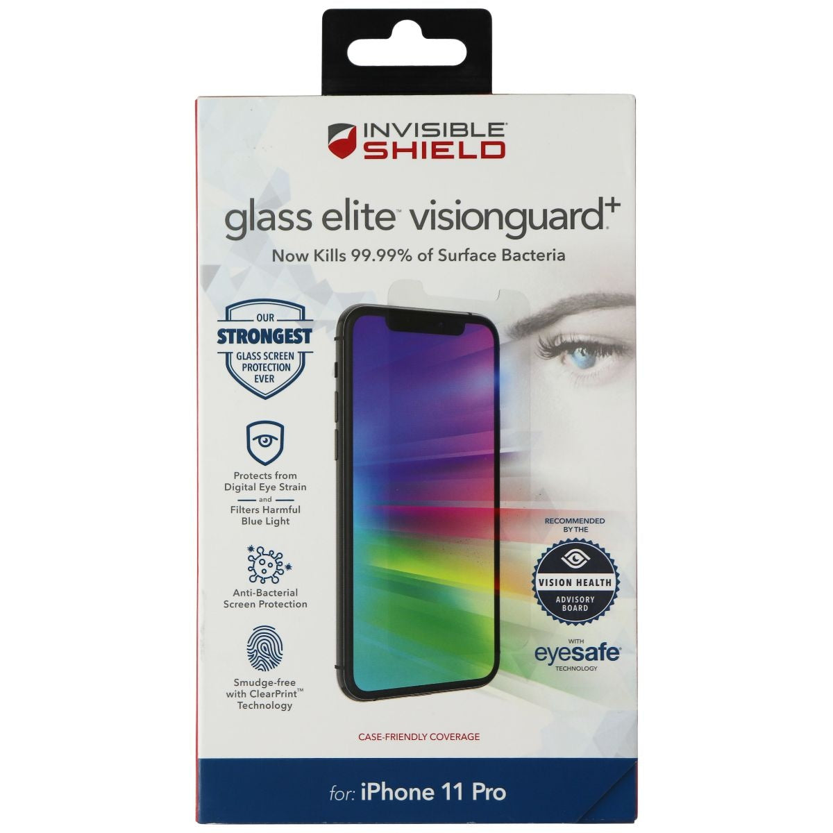 ZAGG (Glass Elite VisionGuard+) for Apple iPhone 11 Pro / Xs / X - Clear Cell Phone - Screen Protectors Zagg - Simple Cell Bulk Wholesale Pricing - USA Seller