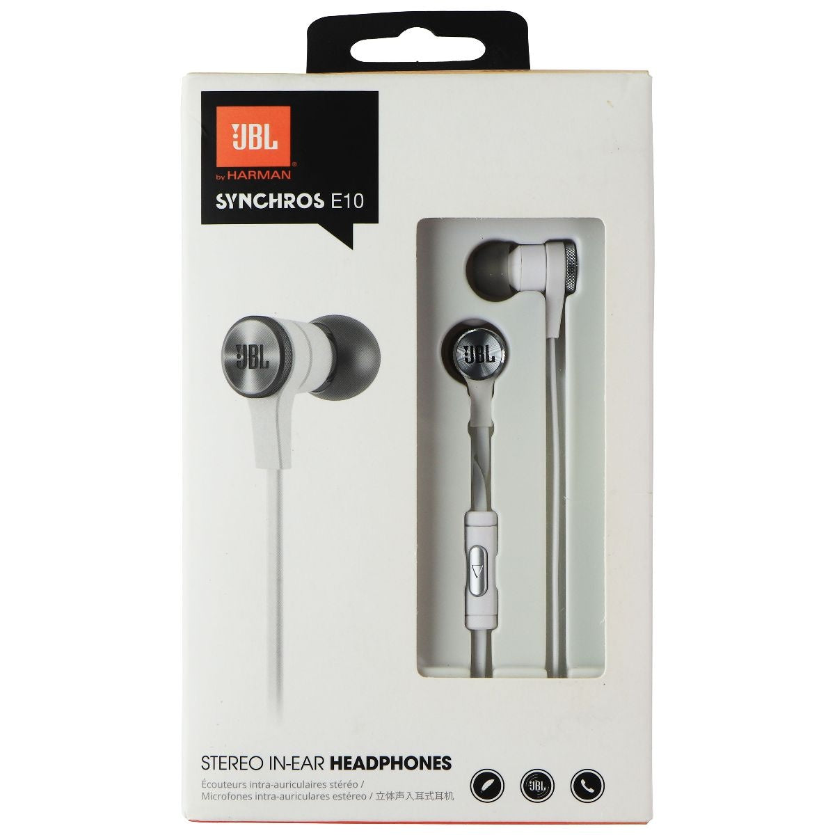 JBL Synchros E10 Stereo In-Ear Wired EarBud Headphones - White Portable Audio - Headphones JBL - Simple Cell Bulk Wholesale Pricing - USA Seller