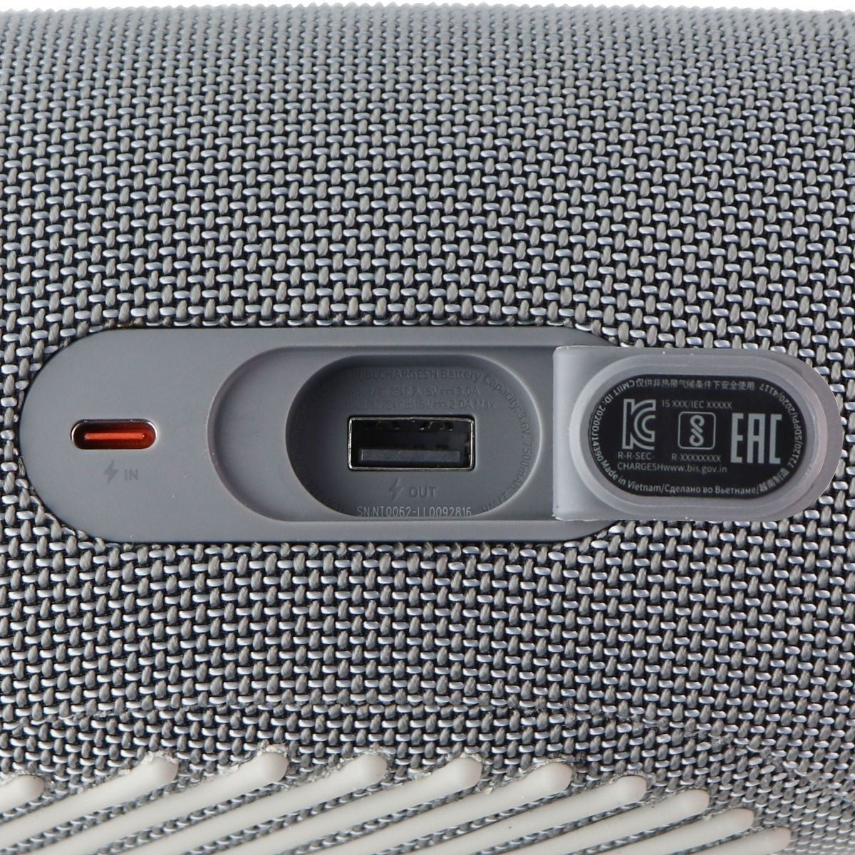 JBL CHARGE 5 Portable and Waterproof Bluetooth Speaker - Gray Home Multimedia - Home Speakers & Subwoofers JBL - Simple Cell Bulk Wholesale Pricing - USA Seller